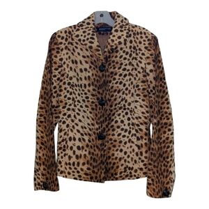 Jones New York Leopard Print Blazer